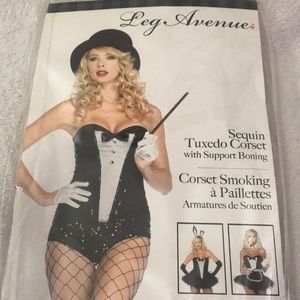 END OF YEAR SALE 🥂 Sequin tuxedo corset